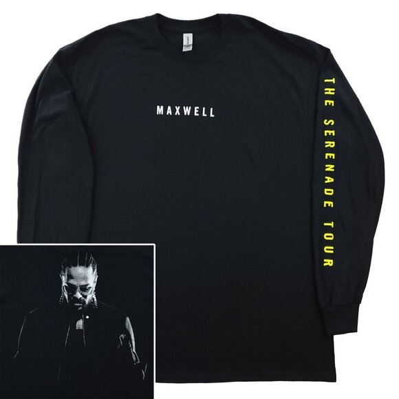 Maxwell Serenade Tour T-Shirt Concert Tee Long Sleeve R&B Soul XL - Picture 1 of 11